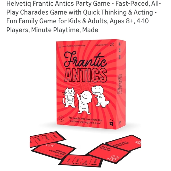 Frantic Antics Red Kids Game - Picture 5 of 8